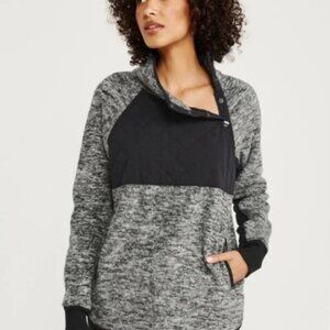 Abercrombie & Fitch Asymmetrical Fleece Pullover